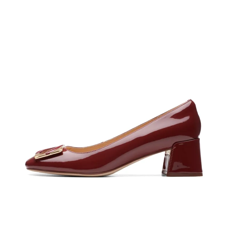 Clarks Casual Single Shoes Women's Dark Red-0