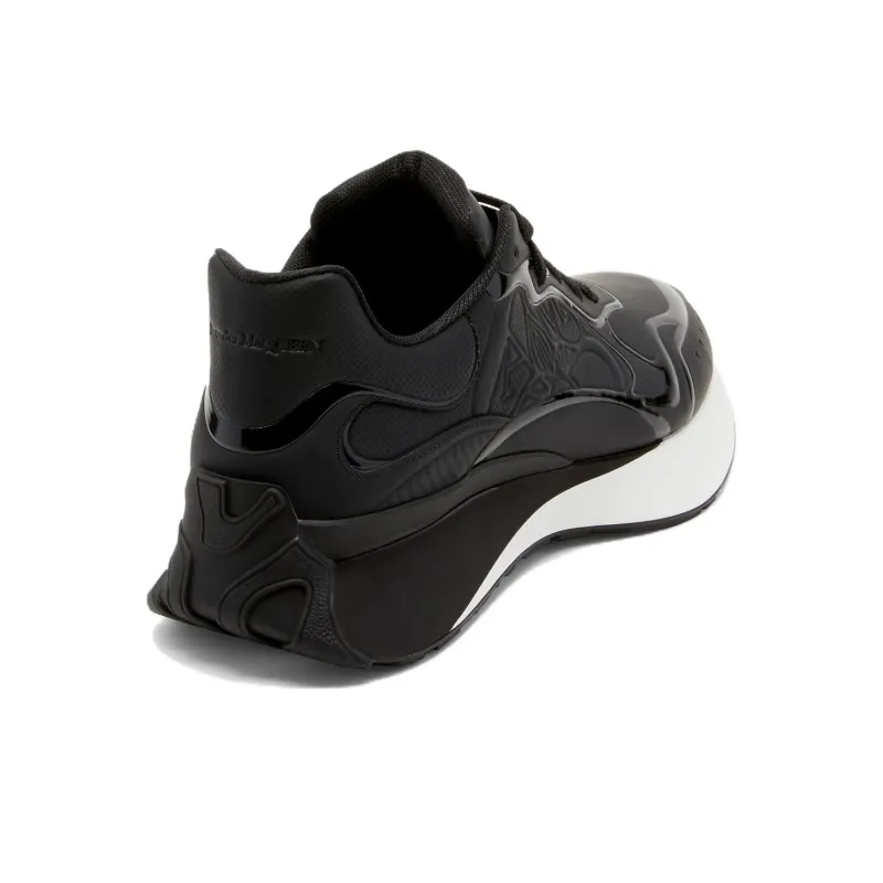 Alexander McQueen Sprint Runner Black White-3