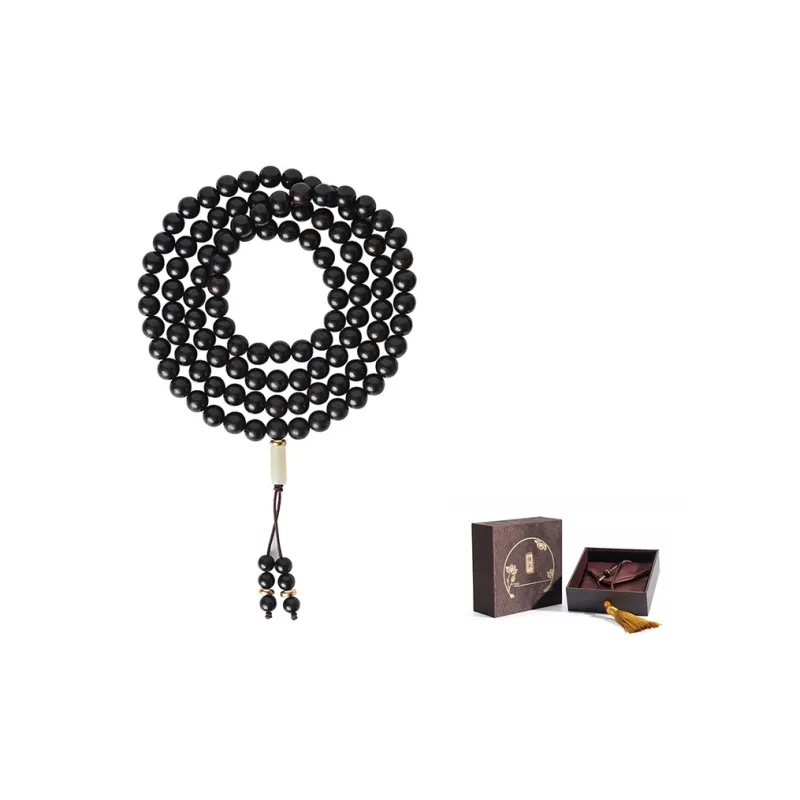 Qing Yi Individual Trendy Chinoiserie Multi-Wrap 108 Pcs Buddhist Bead Beaded Bracelet Unisex-5