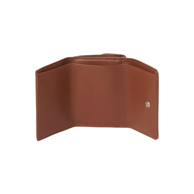 Chloe Bright Calfskin Wallet Mini Women's Caramel Brown-2