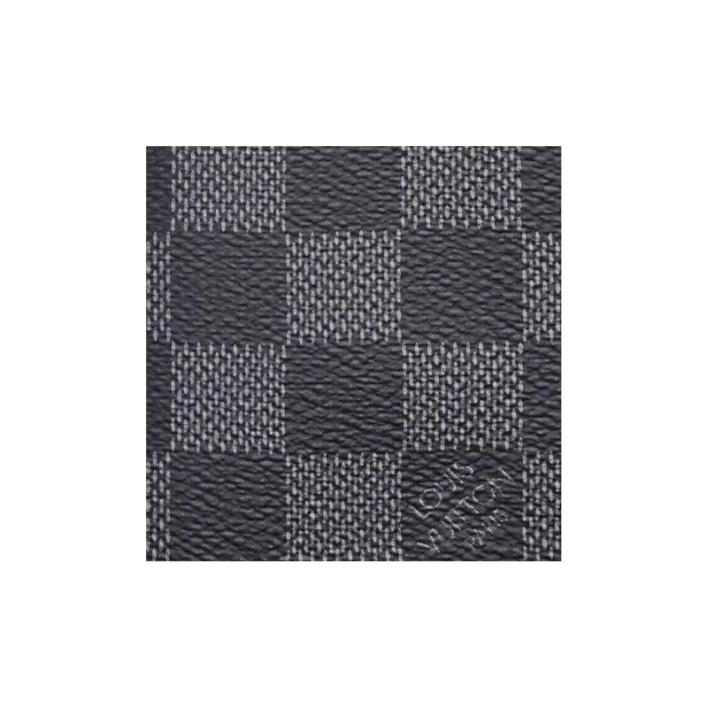 LOUIS VUITTON Canvas Wallet Unisex Black-4