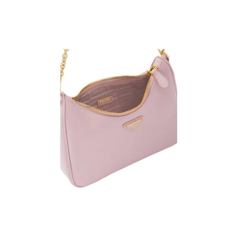 PRADA Re-Edition Saffiano Leather 3-in-1 Crossbody Bag Shoulder Bag Regular Women's Pink-3