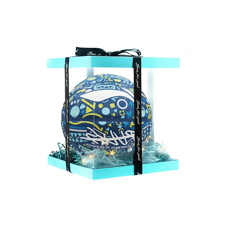 LiNing Rubber Basketball Blue Size 7 Training Unisex-7