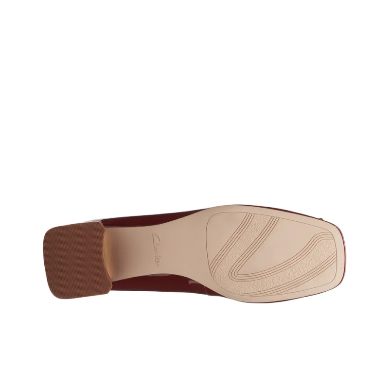 Clarks Casual Single Shoes Women's Dark Red-4