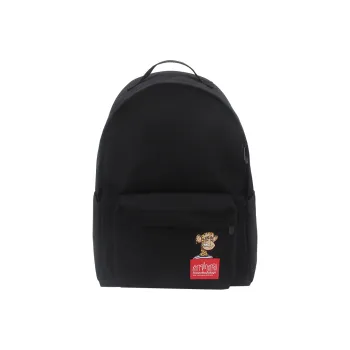 Manhattan Portage Cudu Fabric Backpack Medium Size Unisex Black