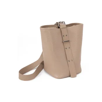 VENOF Cow Leather Premium Small Batch Women's One Shoulder Crossbody Tote Women's Stone Gray