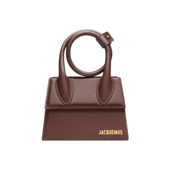 Jacquemus Smooth Cow Leather Shoulder Bag, Crossbody Bag, Handbag Women's Brown