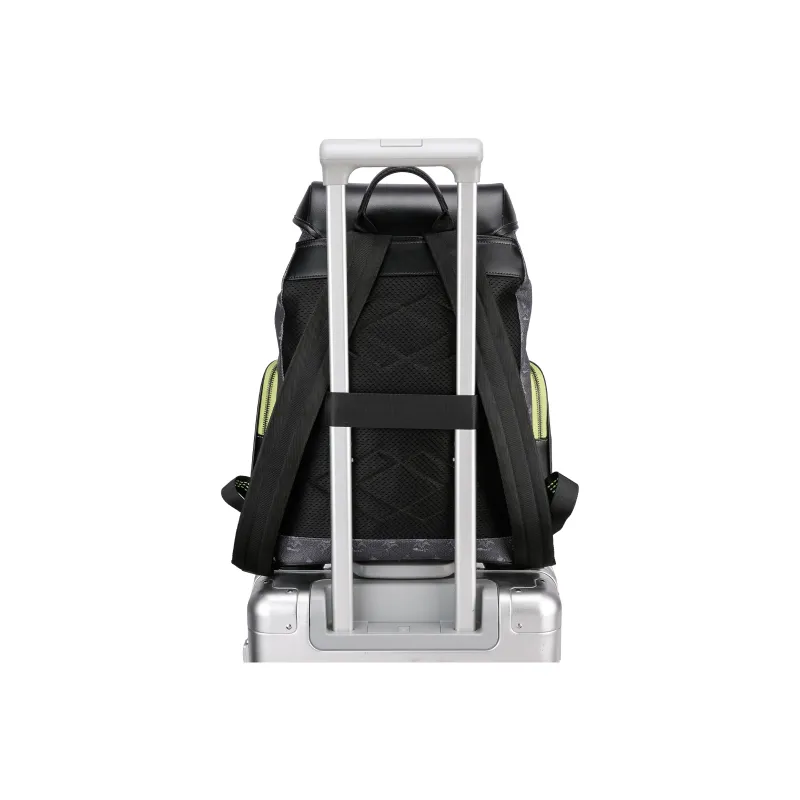 FAIRWHALE PVC Backpack Large Size Unisex Lead Gray Apricot-4