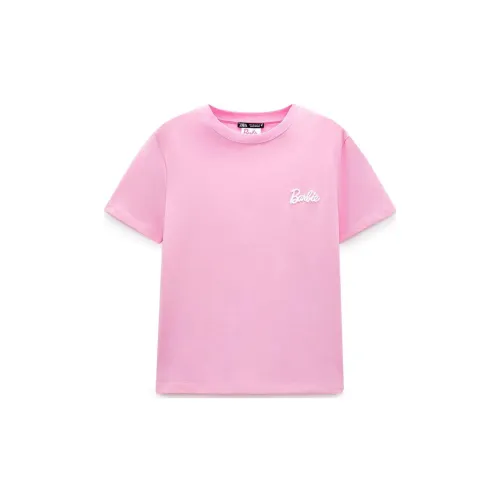 Barbie ZARA X Barbie Co-brand T-Shirts Women's Pink