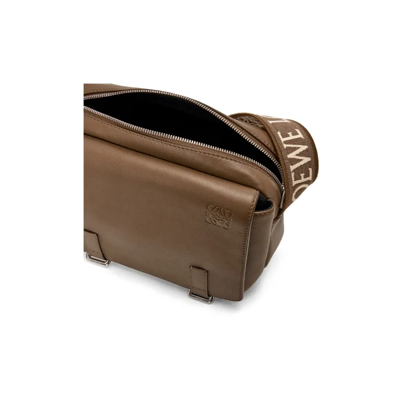 LOEWE Soft Smooth Calfskin With Jacquard Messenger Bag, Shoulder Bag, Crossbody Bag Extra Small Men's Winter Brown-3