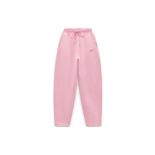 Barbie ZARA X Barbie Co-brand Casual Pants Women's Pink