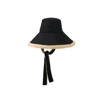 GUCCI Wool And Eco Fur Wide Brim Hat