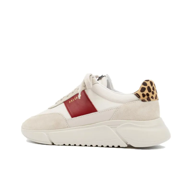 Axel Arigato Genesis Vintage Low Top Casual Shoes Women's Beige Red-4