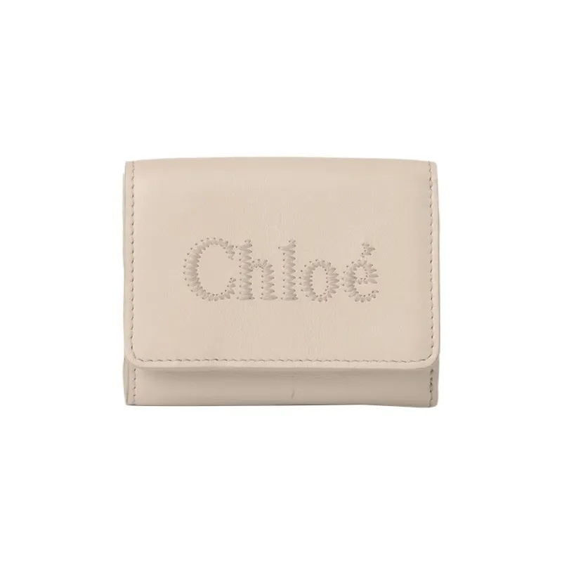 Chloe Bright Calfskin Wallet Mini Women's Pink-0