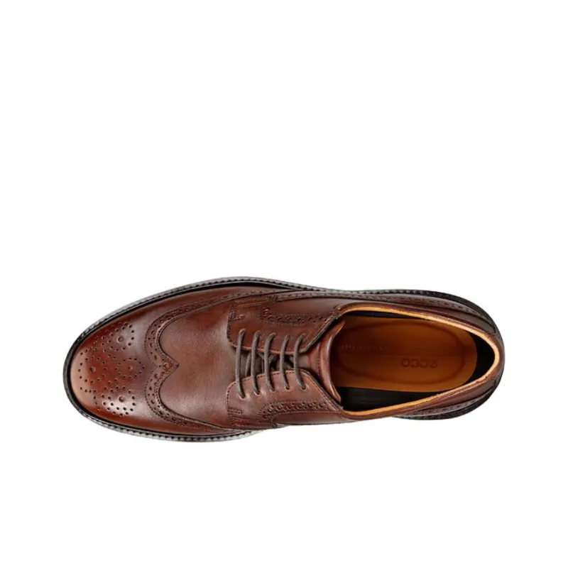 Ecco Dress Shoes Men Low Top Brown-4