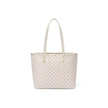 MashaLanti PVC Tote Bag Shopping Bag Shoulder Bags Women's Beige Pink/Blue