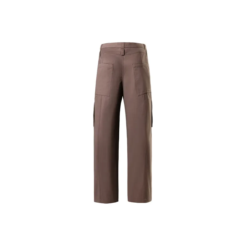 PSO Brand WHITE Series Cargo Pants Unisex Gray Rose Brown-1