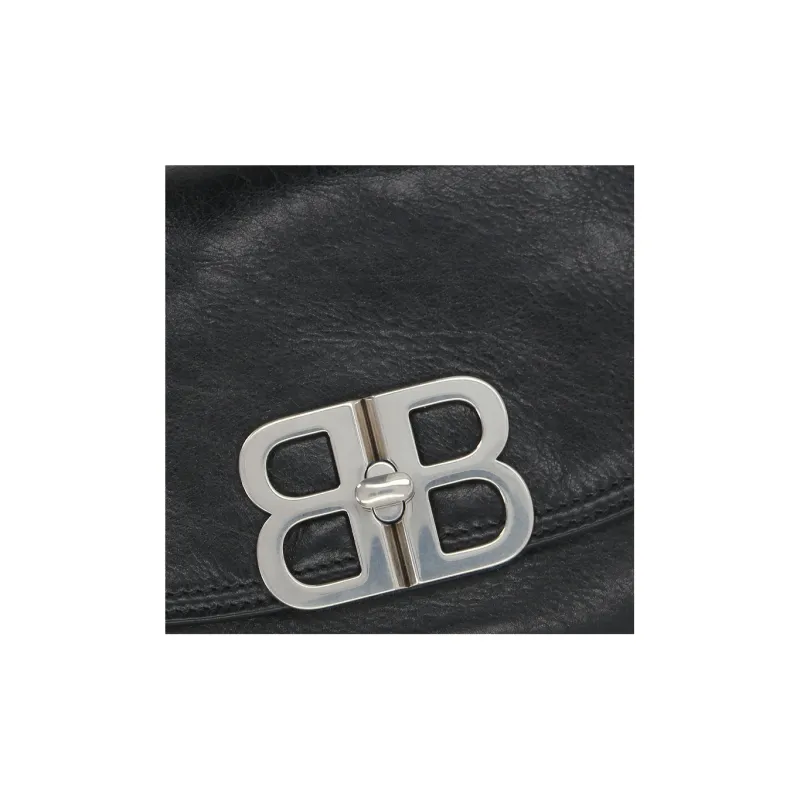 Balenciaga Flap Bb Soft Medium Shoulder Bag-7