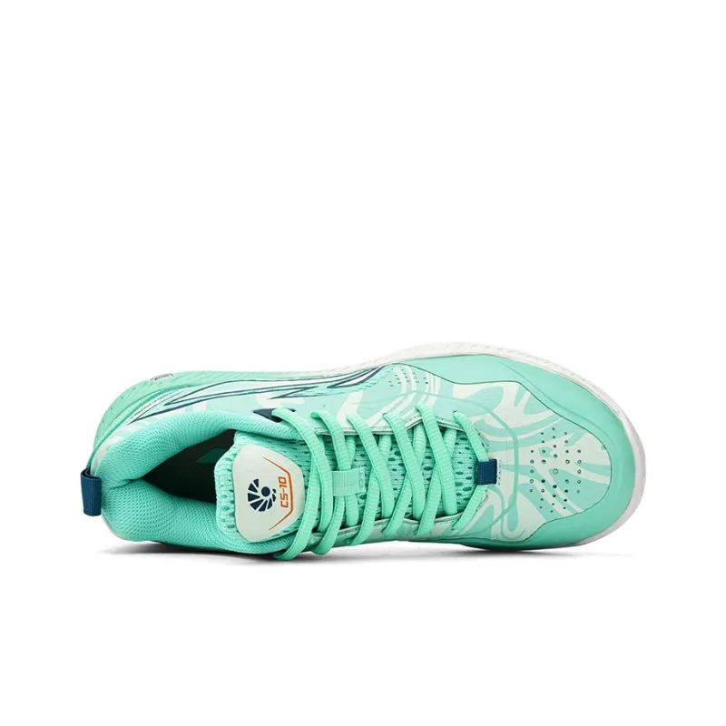 LiNing Anti Slip Wear Resistant Breathable Coverage Low Top Badminton Shoes Unisex Ice Green-2