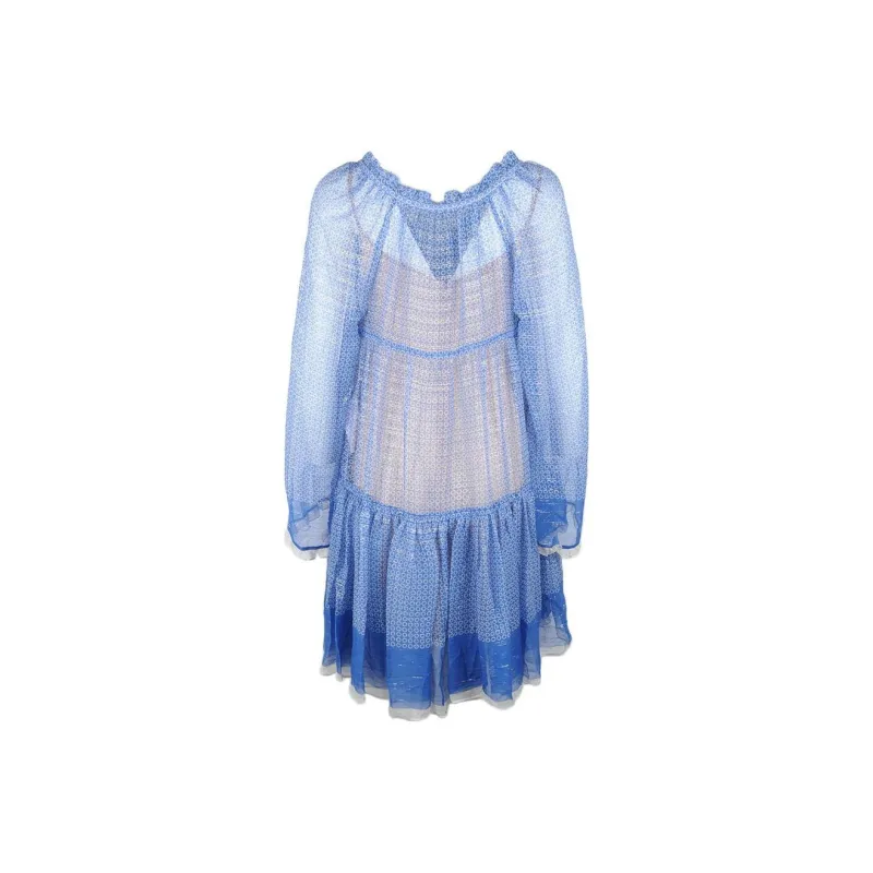 Stella McCartney Long Sleeved Dresses Women's Blue-1