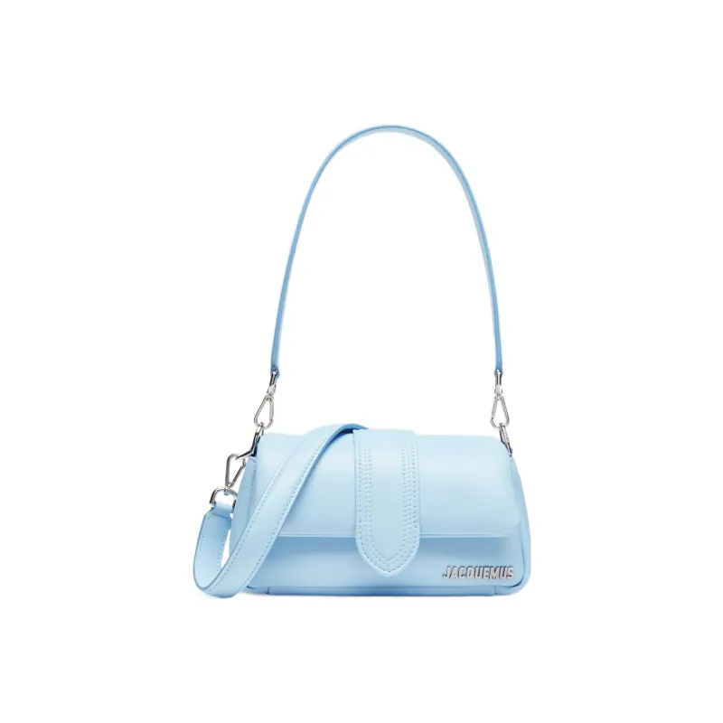 Jacquemus Lambskin Shoulder Bag Regular Women's Light Blue-0