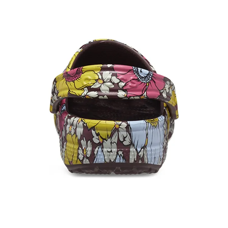 Crocs Classic Retro Floral Clogs 'Yellow Pink'-4