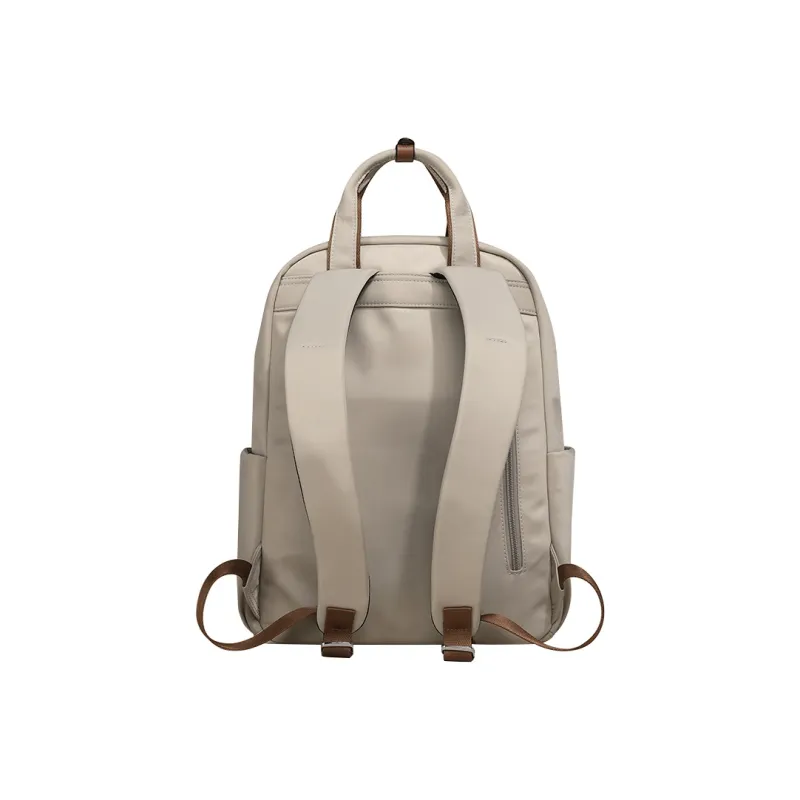 LEFF Fabric Backpack Large Size Women's Milk Tea Apricot-3