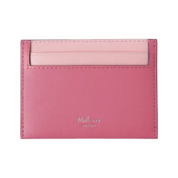 Mulberry Smooth Calf Leather Card Holder Women's Geranium Pink