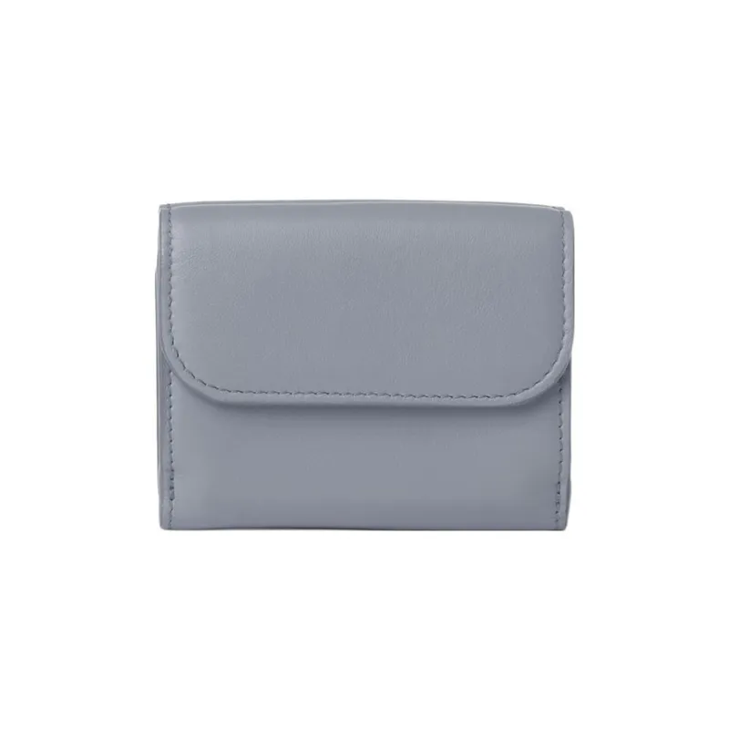 Chloe Bright Calfskin Wallet Mini Women's Storm Blue-1