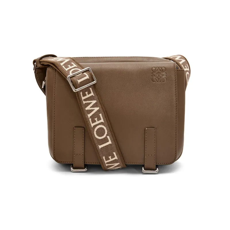 LOEWE Soft Smooth Calfskin With Jacquard Messenger Bag, Shoulder Bag, Crossbody Bag Extra Small Men's Winter Brown-0