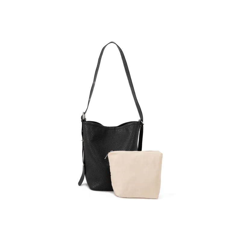 VENOF Cow Leather Premium Small Batch Women's One Shoulder Crossbody Tote Women's Stone Gray-15