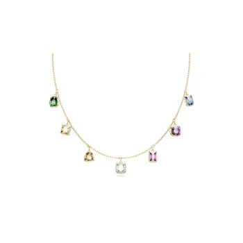 Swarovski Faux Crystal Necklaces Women's Gold