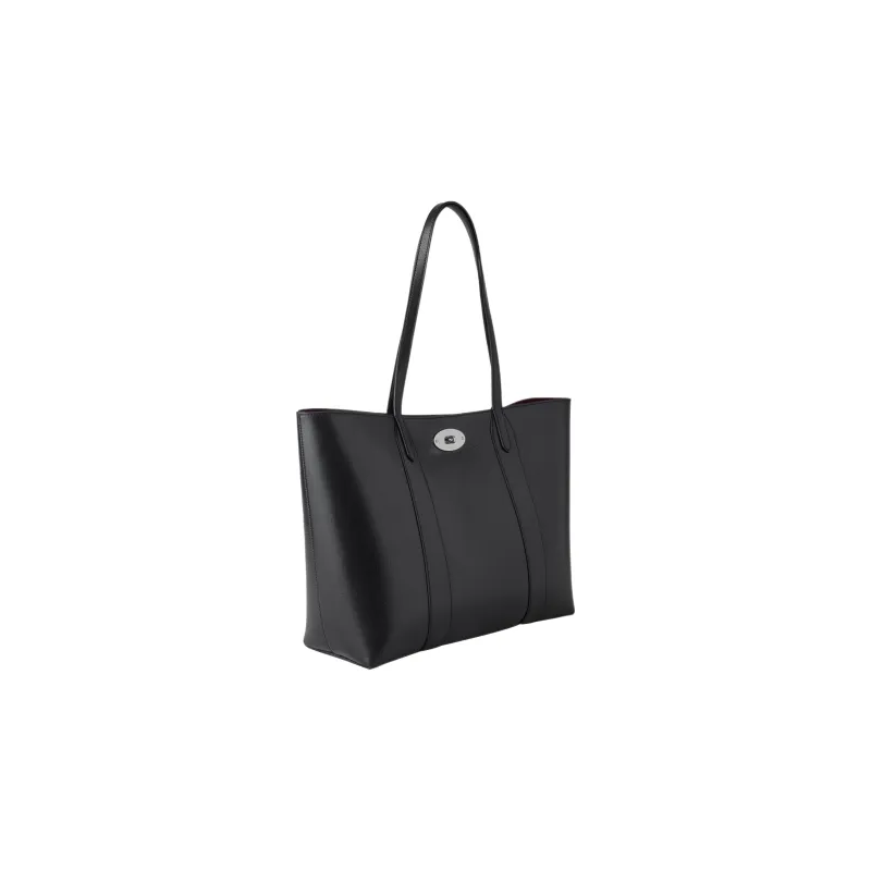 Mulberry Bayswater Cow Leather Tote Bag Shopping Bag Shoulder Bag Handbag Regular Women's Black-1