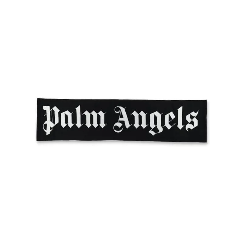 PALM ANGELS Logo Jacquard Scarf-2