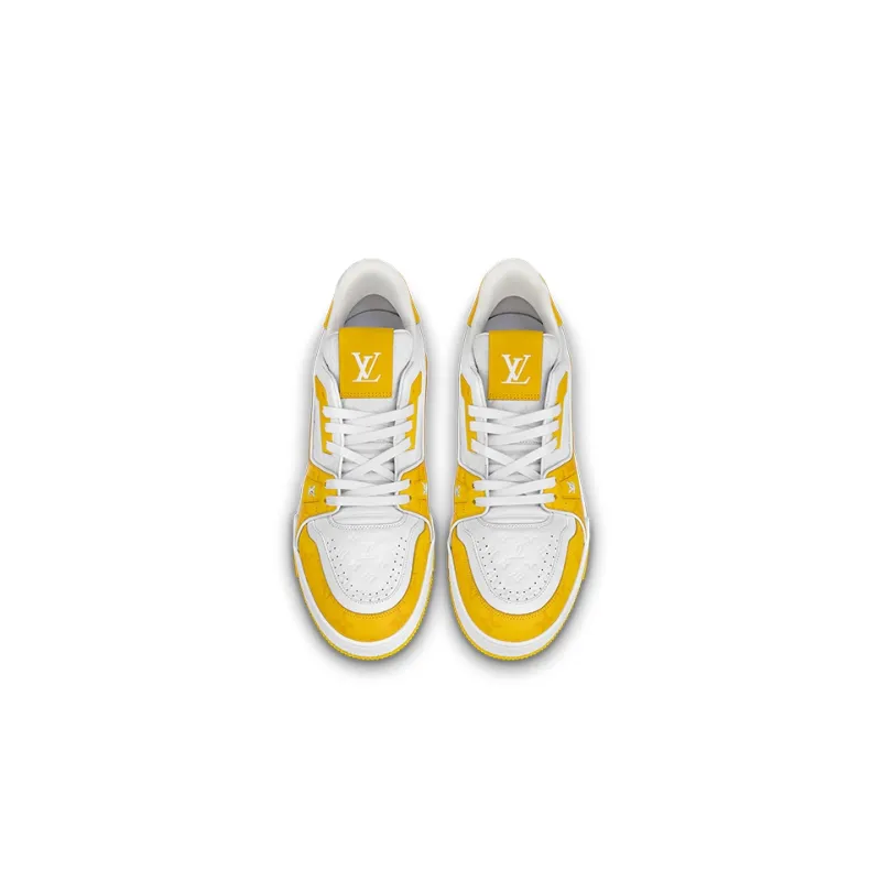 LOUIS VUITTON Lv Trainers 'White Yellow'-2