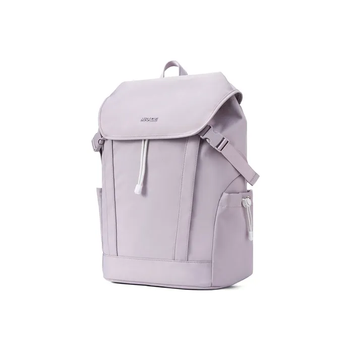 MR.ACE HOMME Polyester Laptop Backpack Regular Unisex Light Purple Gray-1