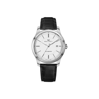 Sea Gull Automatic Mechanical Movement Genuine Leather Strap Watch Men's Watches White Dial