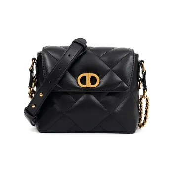 LMK Cow Leather Crossbody Bag, Shoulder Bag Women's Black