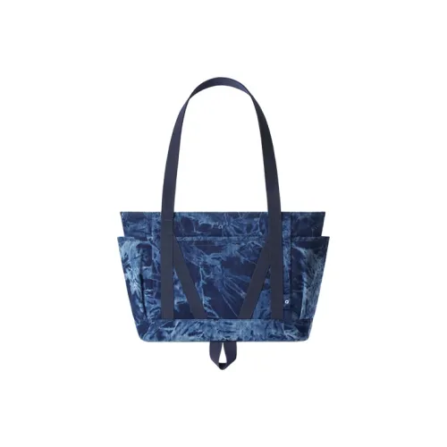 MAH Polyester Tote Bag, Shopping Bag, Shoulder Bag, Handbag Medium Size Unisex Blue