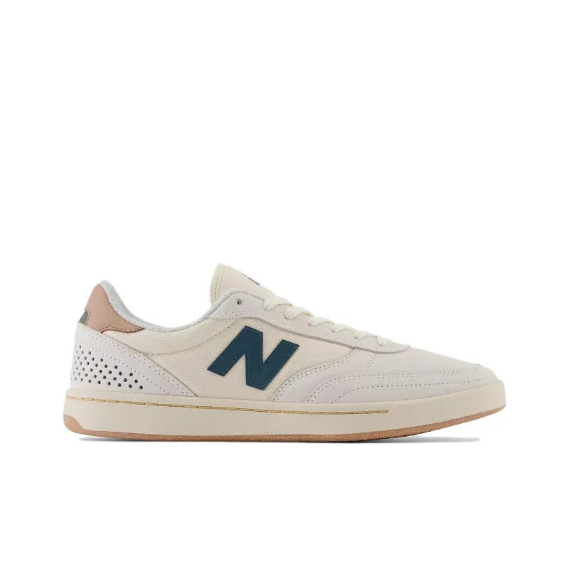 New Balance Numeric 440 Cushioning, Slip Resistant, And Abrasion Resistant Low Top Skateboard Shoes Men's Ecru, Green-1