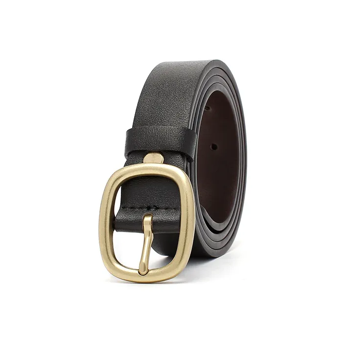 FREE RABBITⅡ Oval Pin Buckle Cow Leather Leather Belts Unisex 2.8CM-8