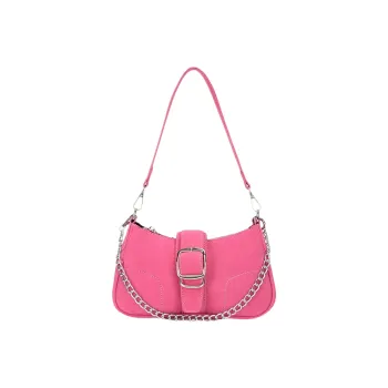 NOMK PU Shoulder Bag, Handbag, Shoulder Bag Regular Women's Pink