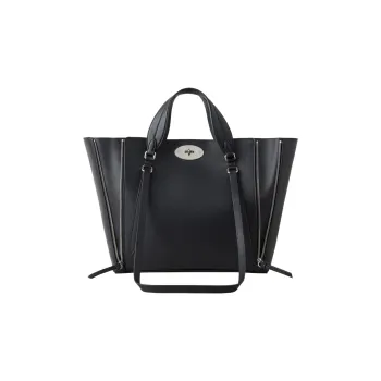 Mulberry Bayswater Calfskin Tote Bag, Shopping Bag, Shoulder Bag, Handbag Trumpets Women's Black