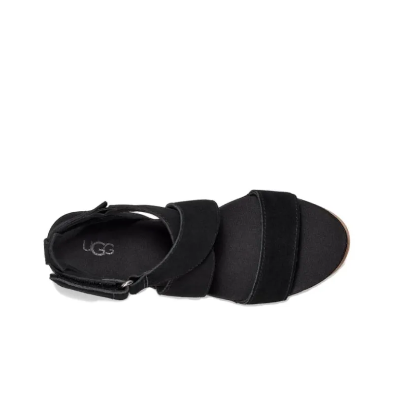 UGG One Strap Sandals Women's Black-2