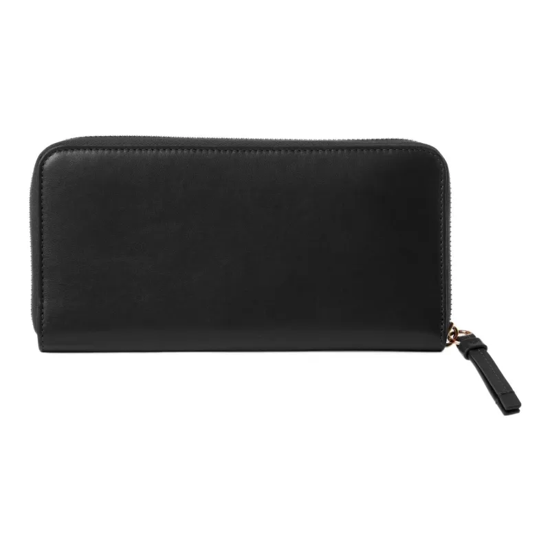 Chloe Shiny Calfskin Wallet Women's Black-1