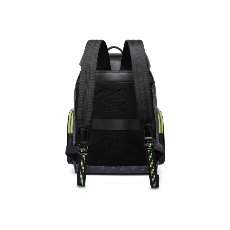 FAIRWHALE PVC Backpack Large Size Unisex Lead Gray Apricot-3