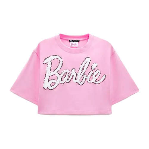 Barbie ZARA X Barbie Co-brand T-Shirts Women's Pink