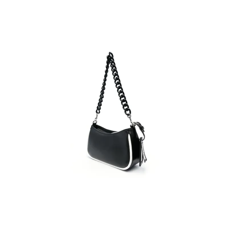 VERSACE JEANS COUTURE Polyurethane With Polyester Handbag, Shoulder Bag Women's Black-3