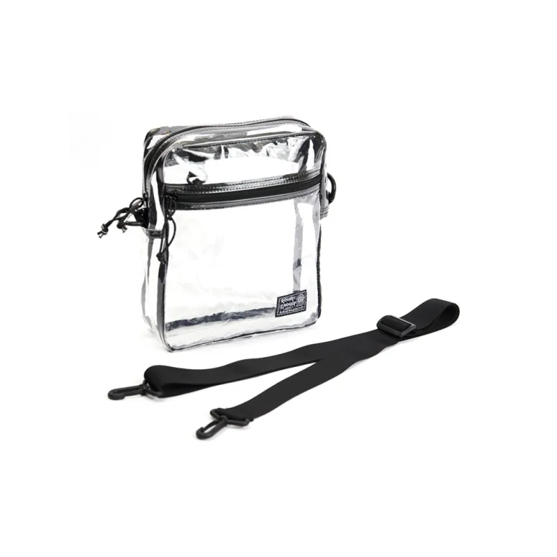 Rough Enough PVC Tofu Bag Shoulder Bag Crossbody Bag Medium Size Unisex Transparent-1