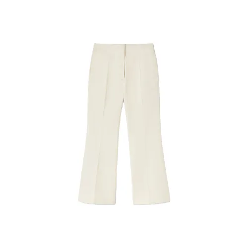 JIL SANDER Pressed-crease Cotton Cropped Trousers